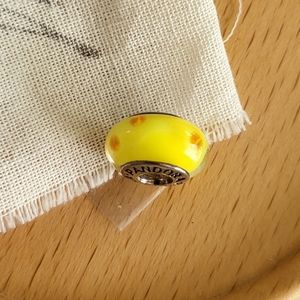 Pandora Yellow Dots Murano Charm